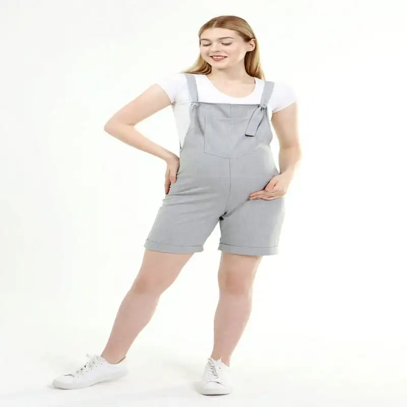 

- Women Maternity Overalls Short Salopette Jumper