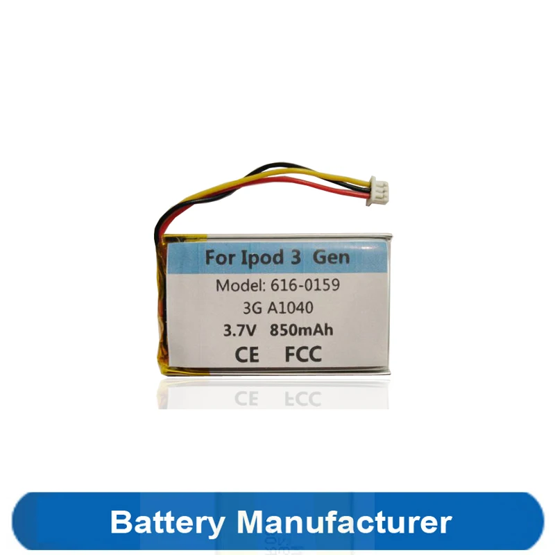 

Original 850mah 616-0159 Battery For Ipod 3 3G 3rd 3Gen Generation A1040 Batterie Batteria Accumulator AKKU