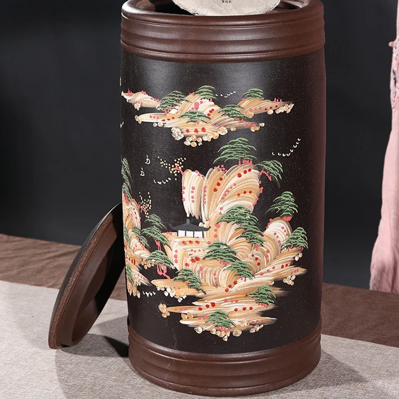 

Sealed Lids Tin Tea Box Storage Organizer Lid Luxury Tea Canister Luxury Tea Caddy Cajas De Te Kinesisk Bambus Tea Accessories