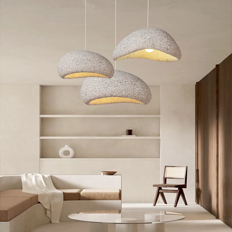 

Nordic Wabi Sabi E27 Led Chandelier Dining Room Led Pendant Lights Lustre Bar Suspend Lamp Home Decor Loft Hanging Light Fixture