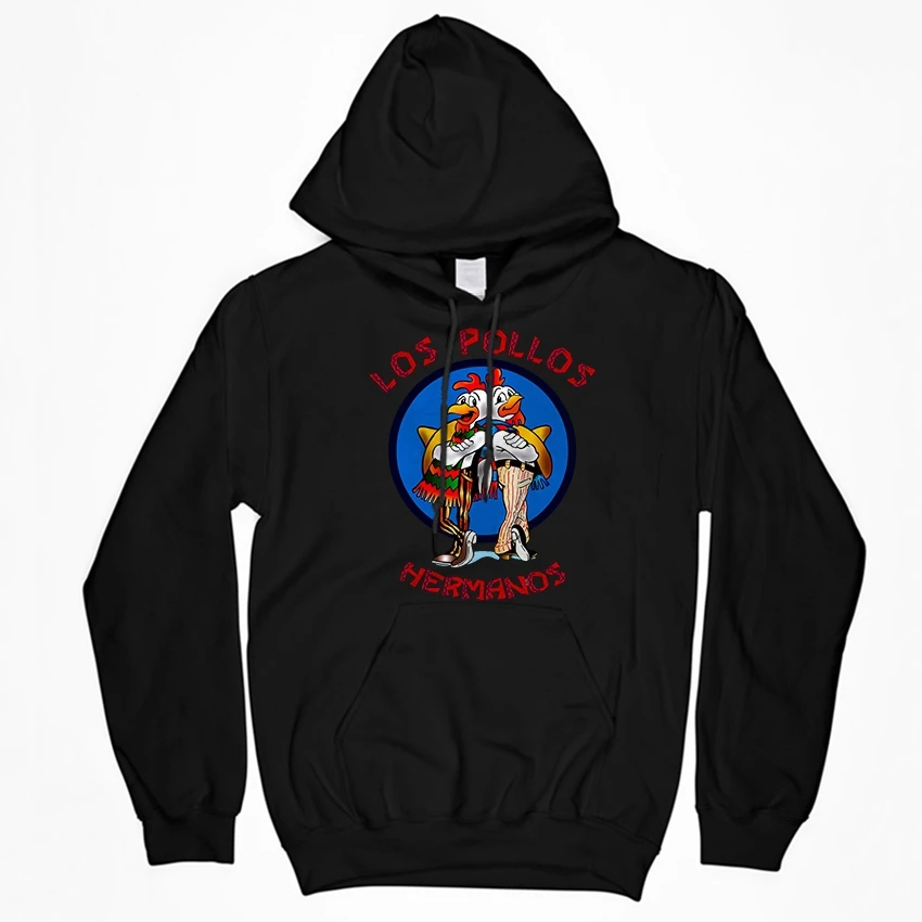 

Drop shipping cotton streetwear los pollos print unisex hoodies casual drop sholder cotton men hoodies men hooded sweatshirts