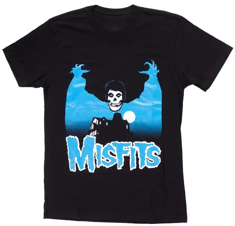 Рубашка MISFITS в стиле ретро винтажная Классическая футболка с черепом Fiend на