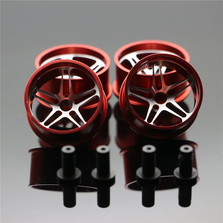 

Middle Diameter Lightweight Wheels Self-made Parts For Tamiya MINI 4WD Colored Wheel w/Aluminum Disc L005