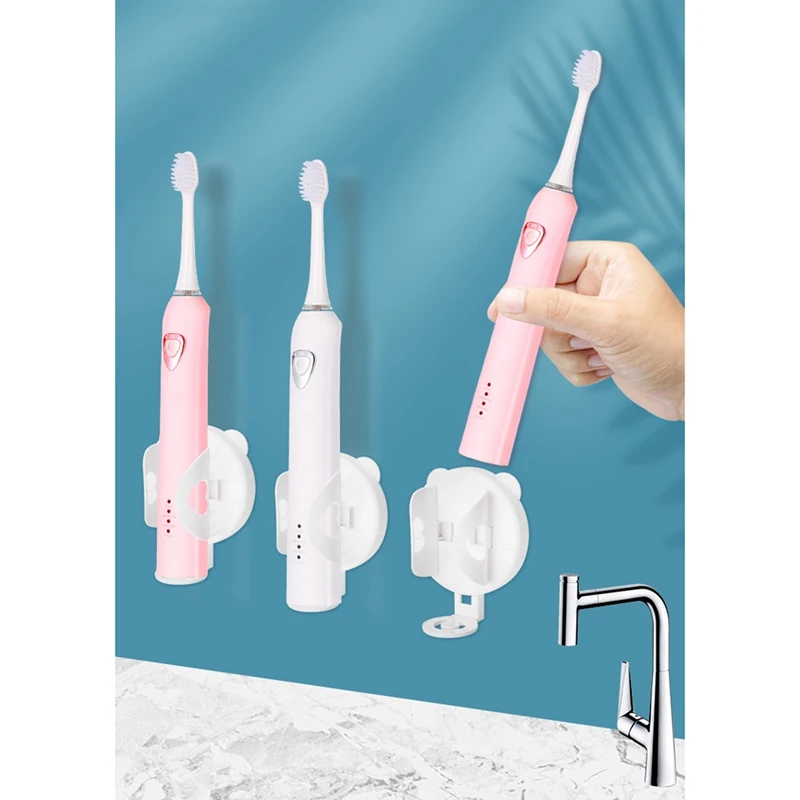 

Electric Toothbrush Holder Wall Mounted Toothbrush Gravity Holder Auto Lock Release Toothbrush Holder For Bathroom