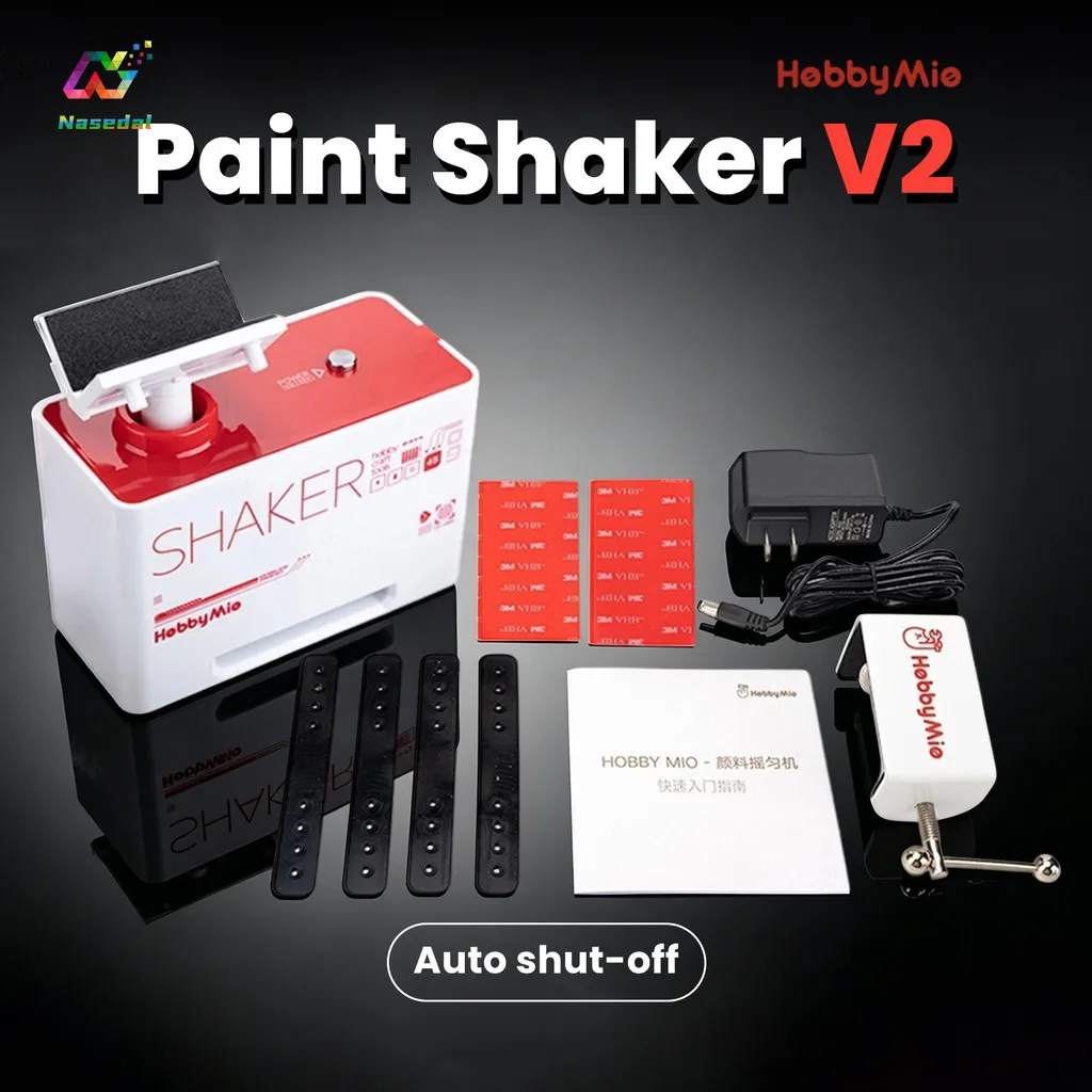 Фото HobbyMio Paint Shaker V2 2-го поколения: центробежный миксер для красок с автоматическим отключением и защитой от перегрузки для моделей Gundam и хобби-проектов DIY №3