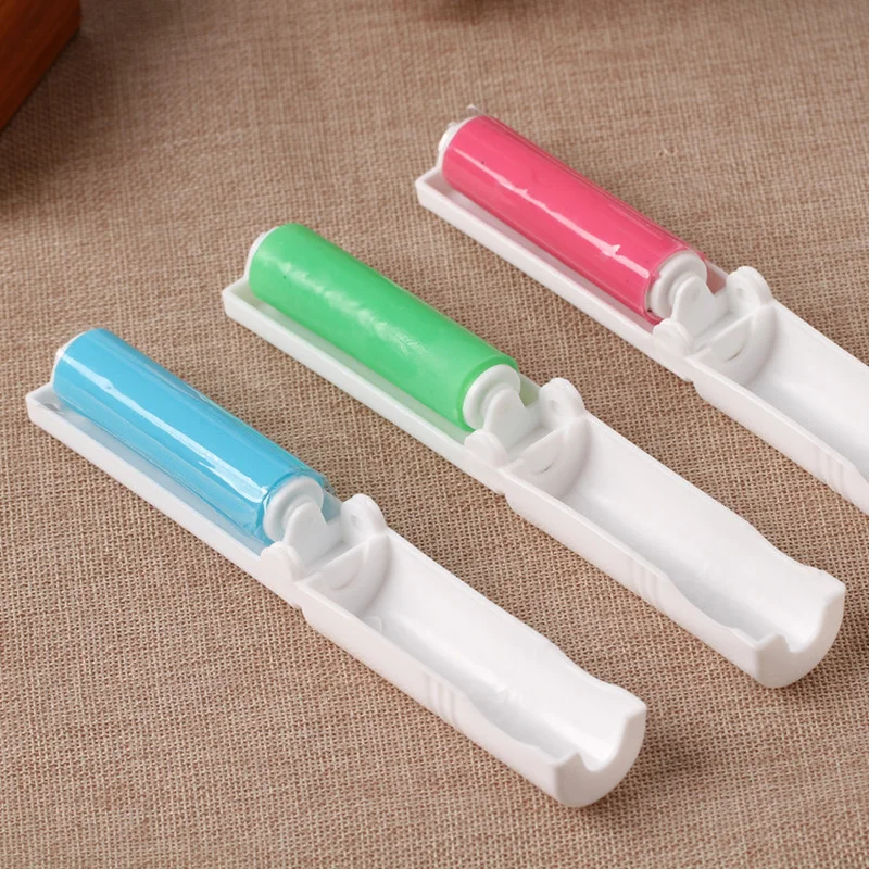 

Dust Remover Clothes Fluff Dust Catcher Dust Drum Lint Roller Recycled Foldable Drum Brushes Hair Sticky Washable Portable