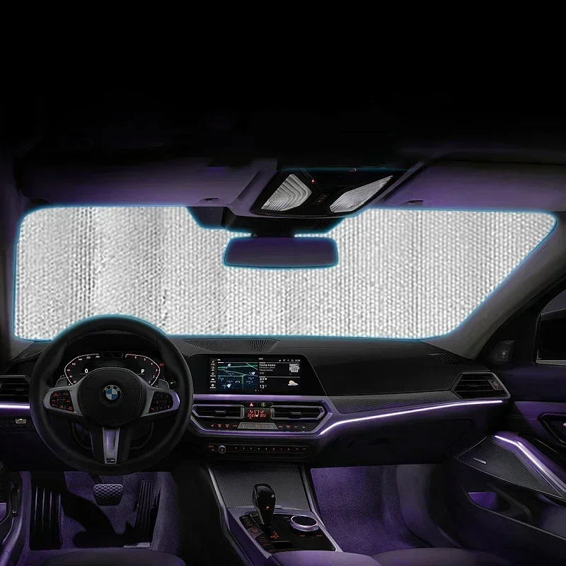 

Складная солнцезащитная шторка для автомобиля, защита от УФ-лучей для лобового стекла, аксессуары для авто