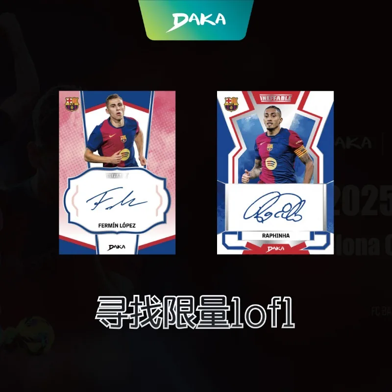 Фото Официальные коллекционные карточки DAKA FC Barcelona сезона 2024-25, серии ONE и TWO, лимитированная серия, подписанная карточка, подарки №4