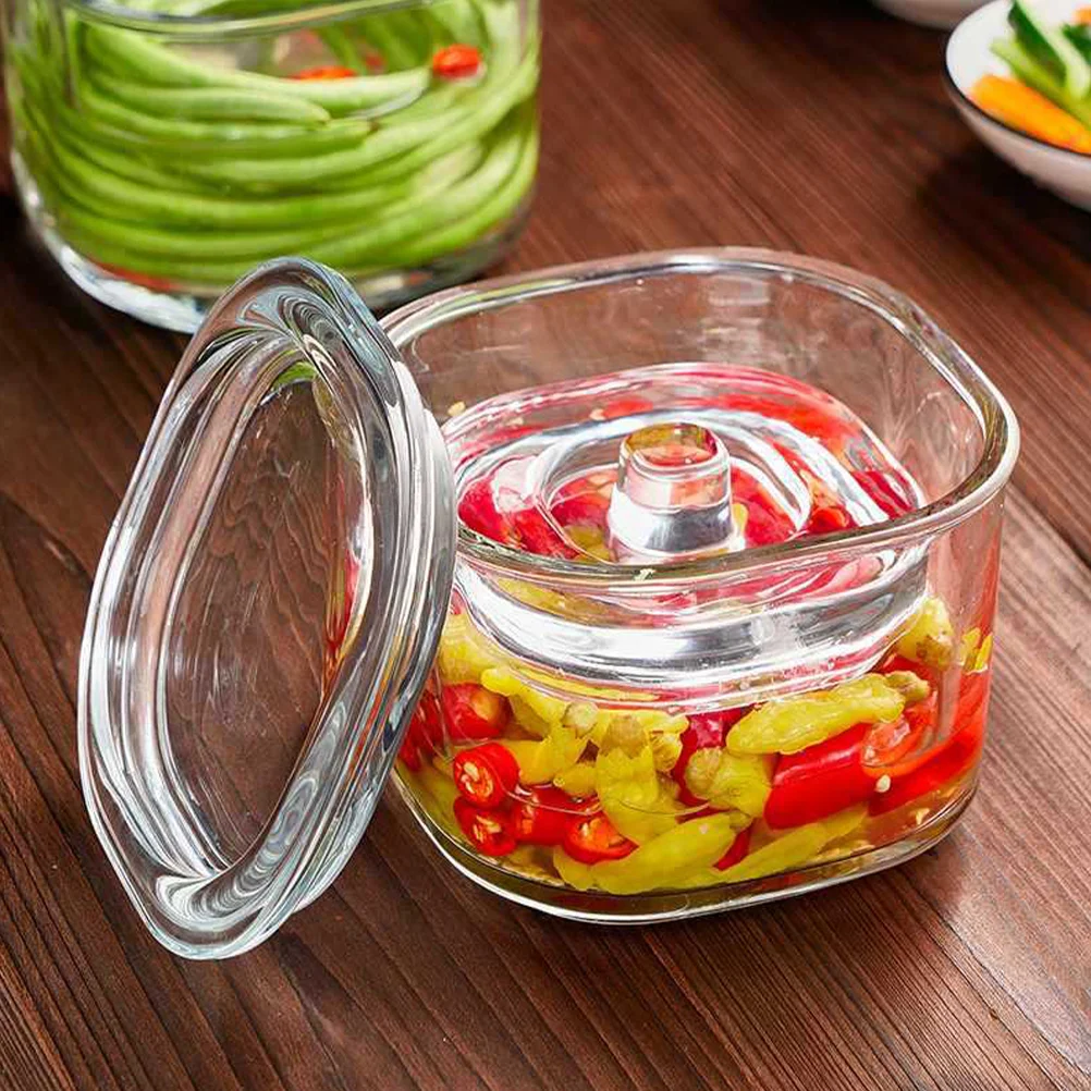 

Food Container Sealing Glass Glass Containers For Food Multi-use Fermentation Airtight Fermenting Vegetable Glass Small