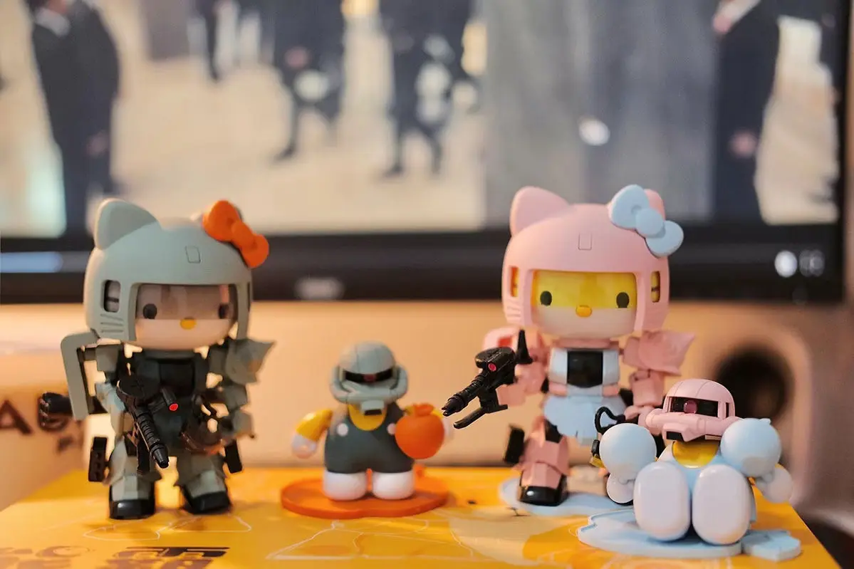 Bandai Sdcs Gun damm Hellokitty Shia-Specific Zag Ii Suuj Сборная модель Статуэтка Орнамент