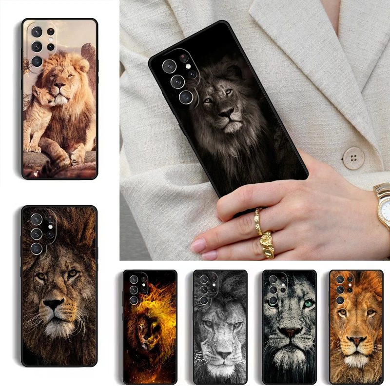 Фото Чехол-бампер Lion Alpha Male Cub для мобильных телефонов Samsung Galaxy S26 S25 Ultra S24 S23 S22 S21 Plus Note 10 №1