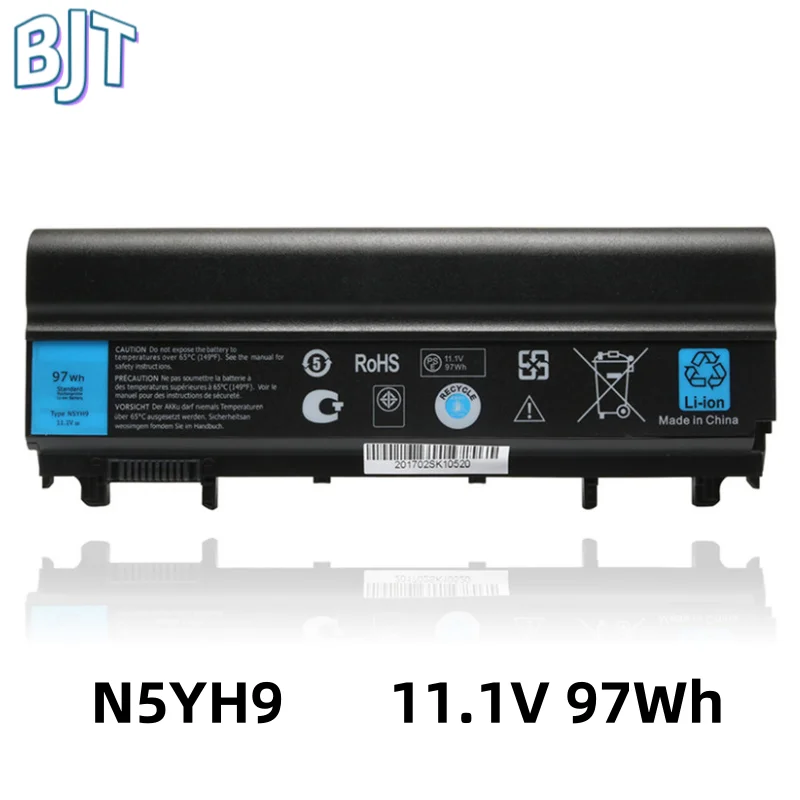 9-элементный новый аккумулятор для ноутбука N5YH9 11 1 В 97 Втч Dell Latitude 14 5000 E5540 E5440 VV0NF