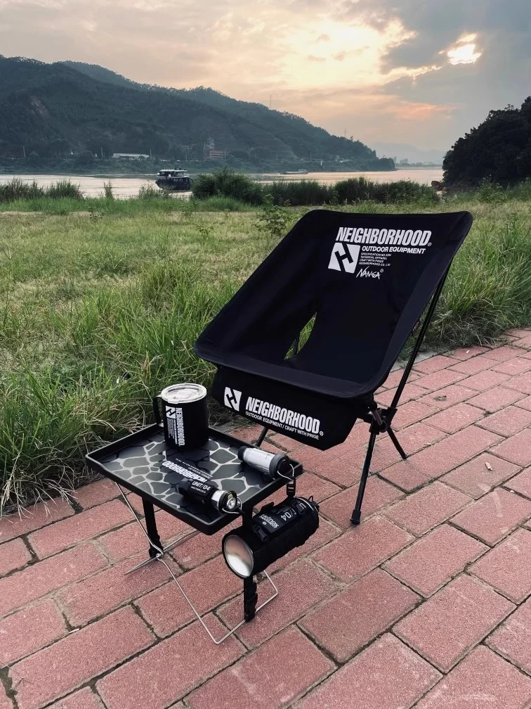 NBHD moon стул черный стиль для кемпинга дома и улицы рыбалки складной хранения