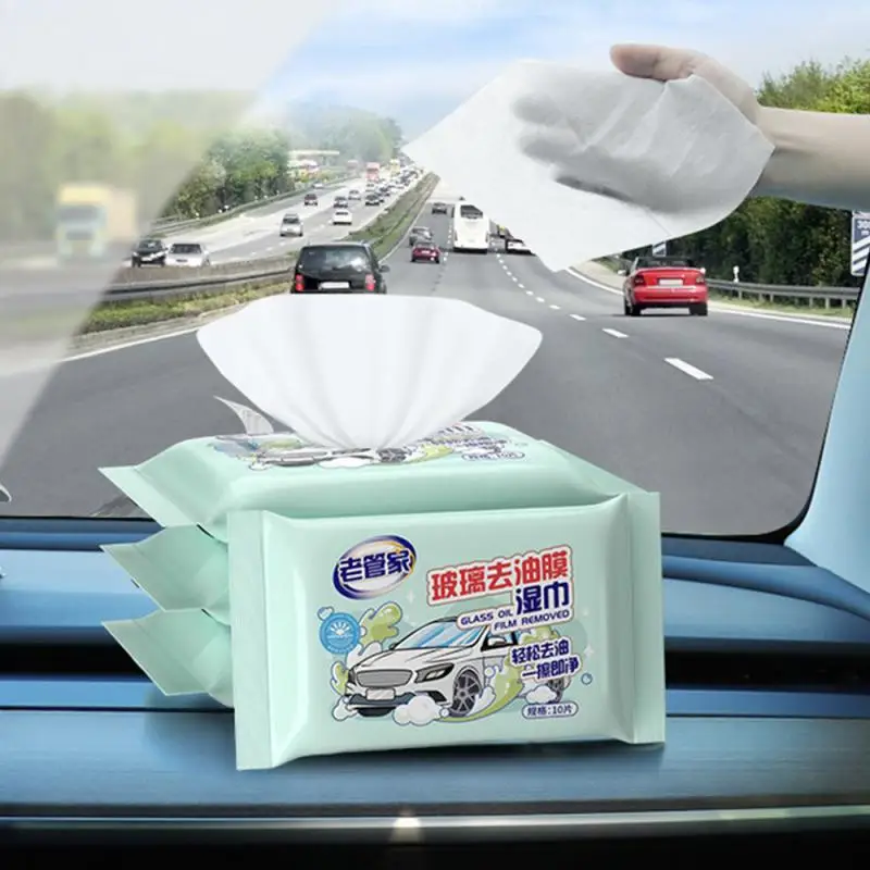 

Влажные салфетки для удаления пятен с лобового стекла и стекла