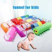 fold tunnel for kids play crawl games mesh breathable tube baby children toy sensory integration equipment outdoor indoor boys g
