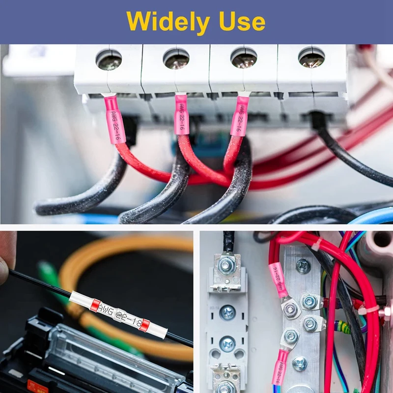 350 шт. термоусадочные стыковые соединители комплект водонепроницаемых проводов