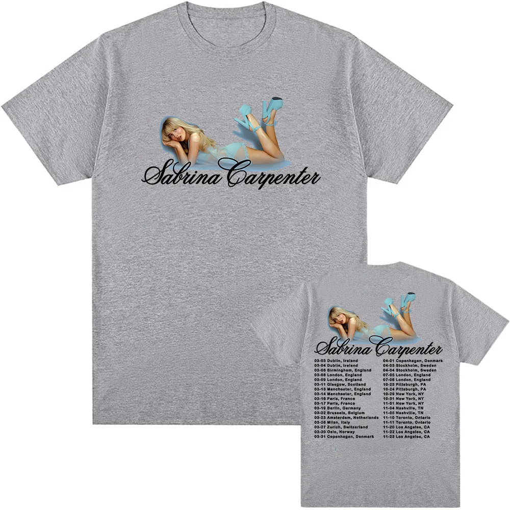 Sabrina Carpenter Short N' Sweet Tour 2025 футболка из хлопка