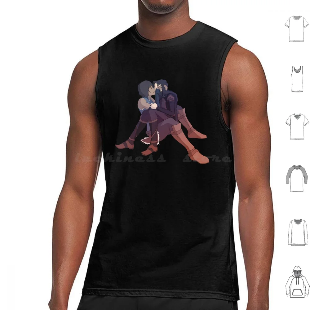 

Майка Korrasami, жилет без рукавов, Korrasami Korra Asami Fanart