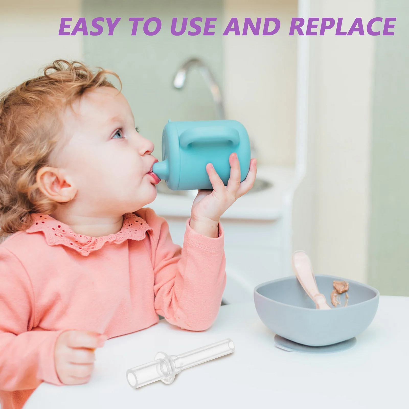 10 шт. сменная чашка с носиком наконечники для соломинки бутылок детей