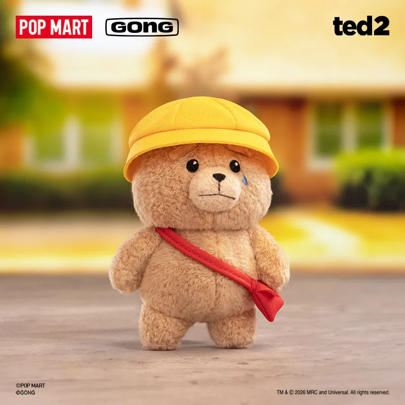 Фото Оригинальный плюшевый брелок Pop Mart Ted2, коллекционная игрушка-медведь в закрытой упаковке, подвеска для сумки, брелок-украшение, тайная коробка, кукла-игрушка №4