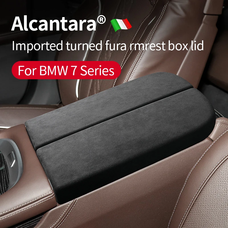 

Alcantara Suede Console Central Armrest Case Lid Cover For 7 Series 2009-2015 Car Interior Arm Rest Protection Shell Panel