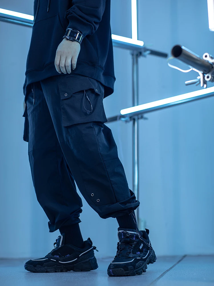 

Мужские черные свободные брюки ENSHADOWER 22SS Techwear