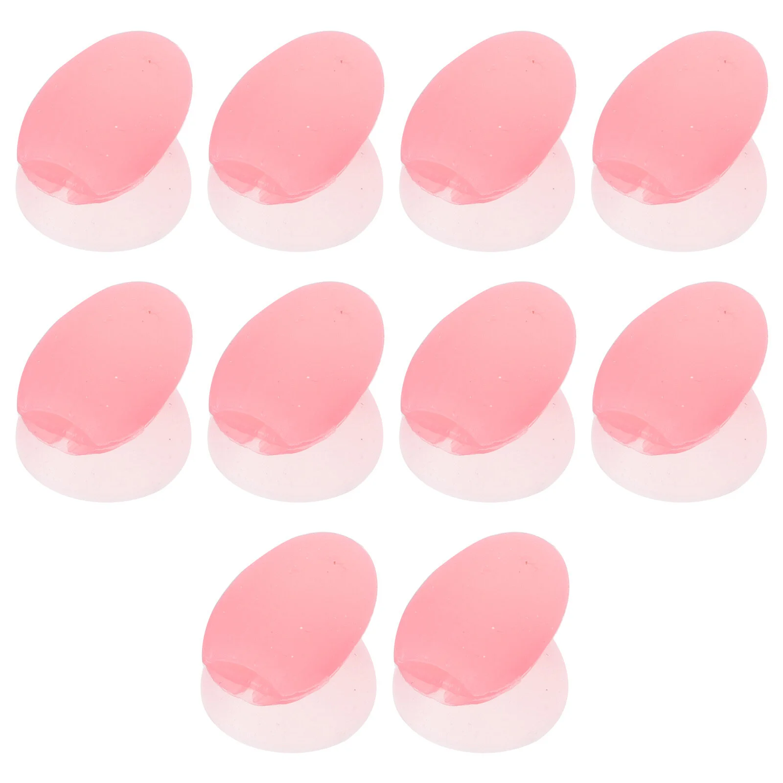 

10 Pcs Exfoliating Brush Practical Cover Travel Makeup Brushes Safety Mask Holder Silica Gel Dustproof Lip Head Applicators