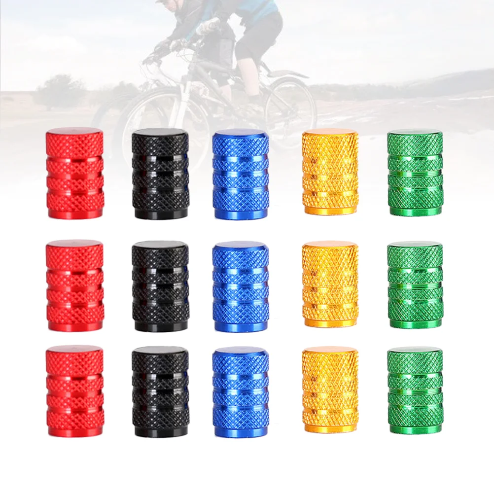 

40pcs Tire Valve Cap Prime Professional Aluminum Durable Tyre Valve Cap Valve Stem Cap for Bicycle Bike