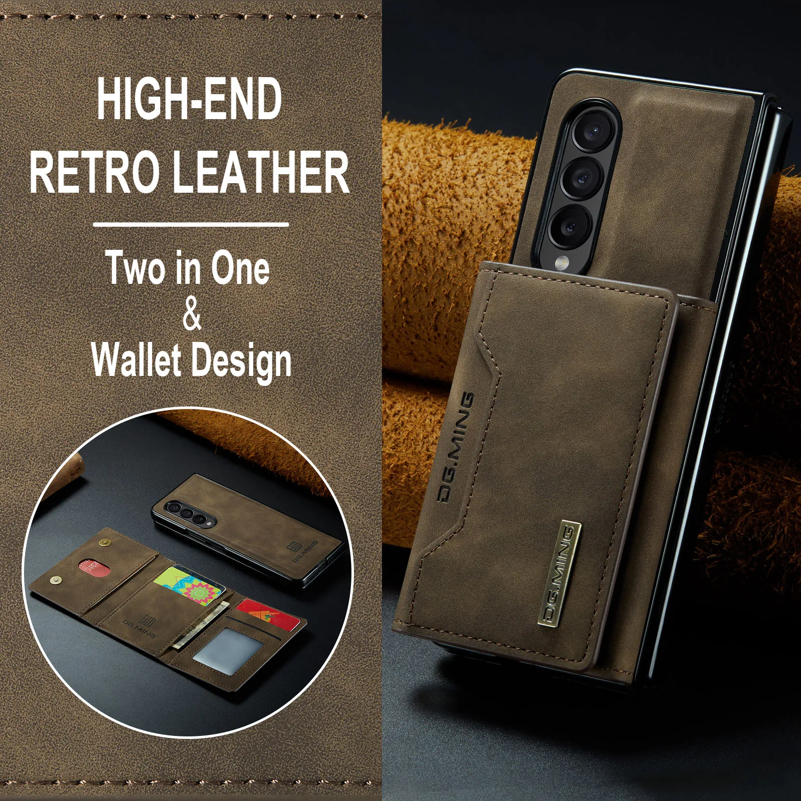 

Wallet Function Card Slot Leather Phone Bag Case for Samsung Galaxy Z Fold4 5G Fold 4 Fold3 Fold 3 S23 Ultra S22 Plus S21 FE