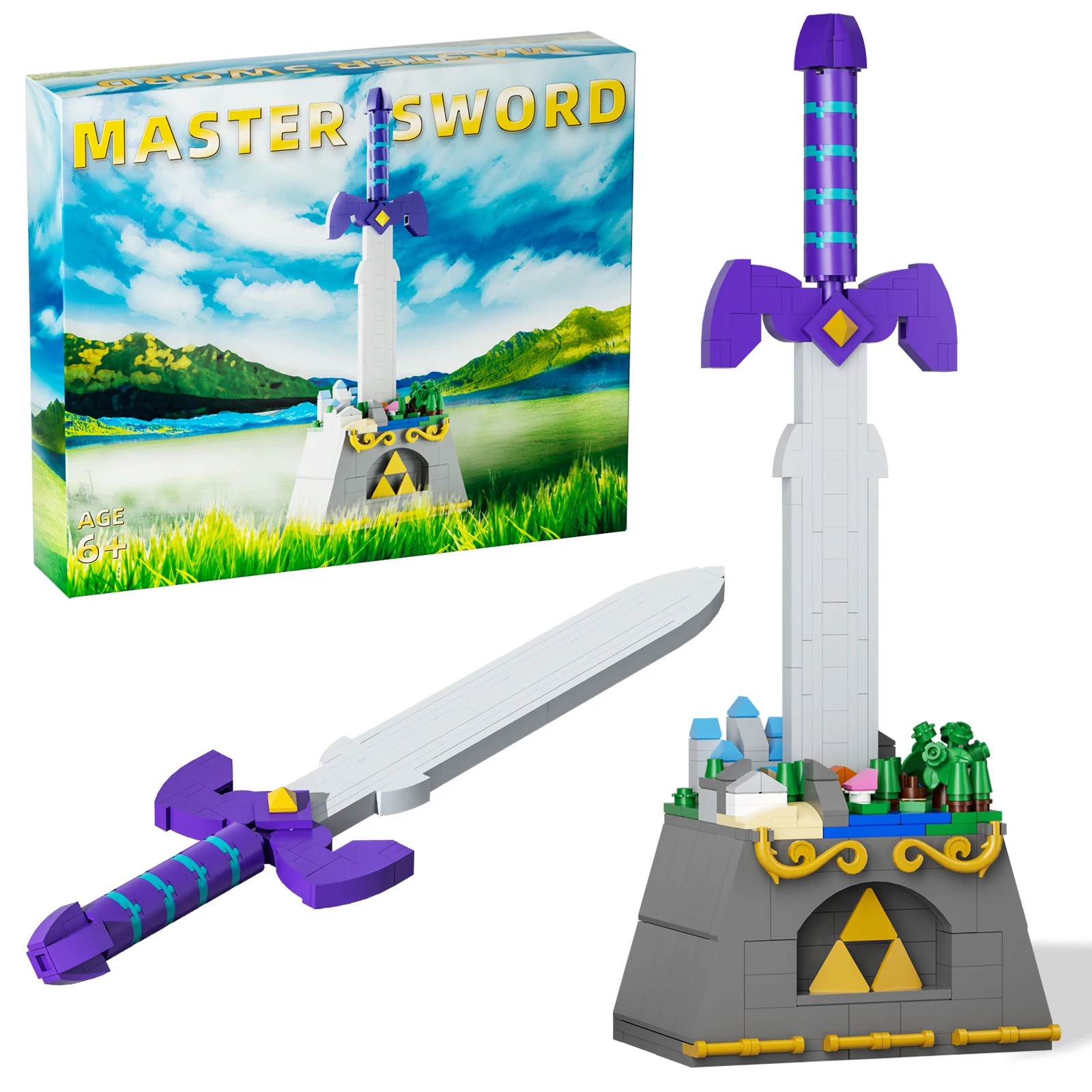

Master Sword Zeldaed Building Sets,Micro Hyrule Castle BOTW Decorations and Building Toys Gifts for Kids Ages 6+(378PCS)