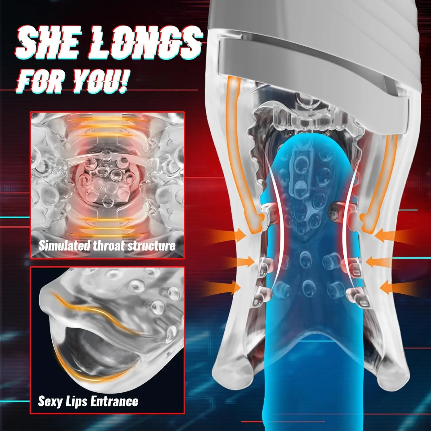 Автоматический мужской мастурбатор оральный секс-игрушка пенис-строкер минет