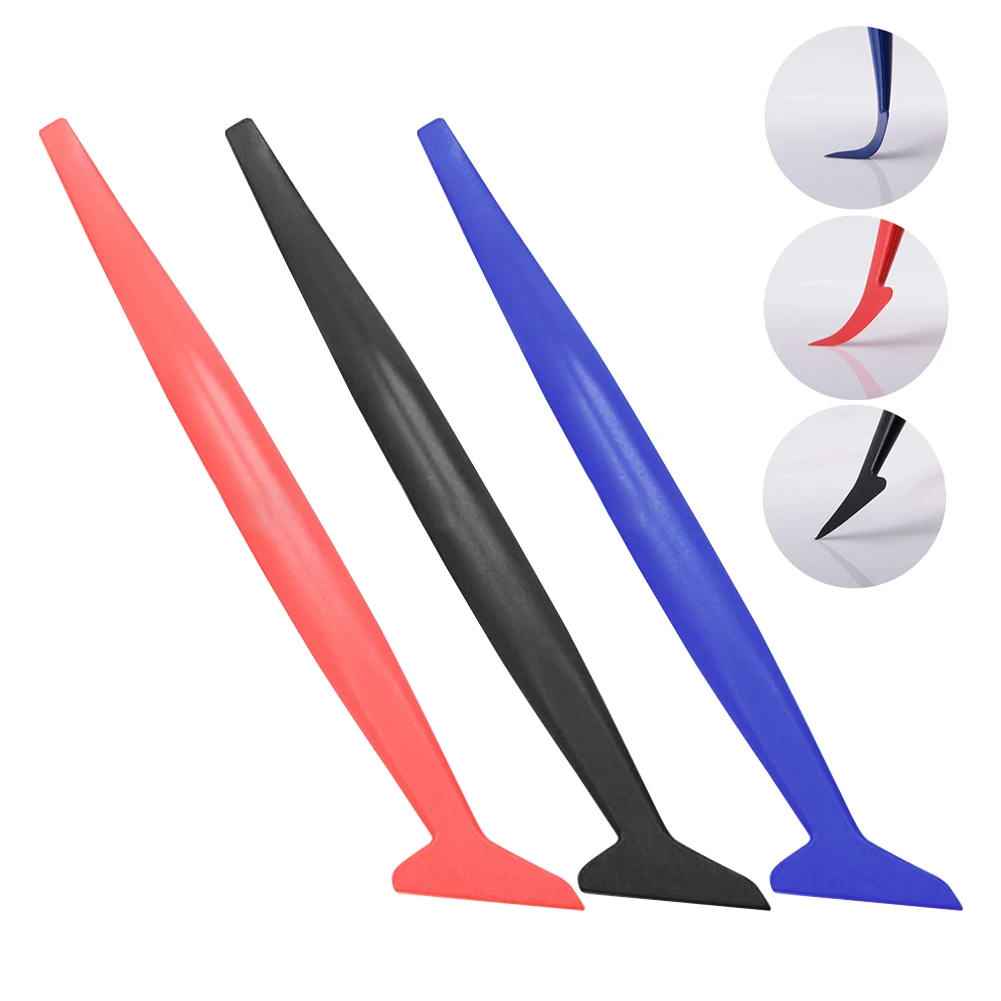 

3PCS Car Wrap Vinyl Scrapers 3D Carbon Fiber Decal Film Micro Squeegee Felt Kit Wrap Vinyl Tools Auto Tools Accessories