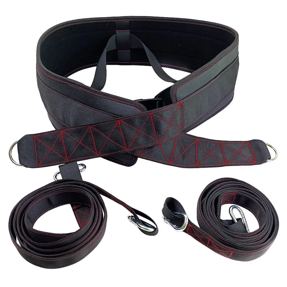 

Tension Training Belt Waist Trainer Pulling Weightlifting Cinturon Gym Exercise Indoor Workout Strap Nylon Fitness Men
