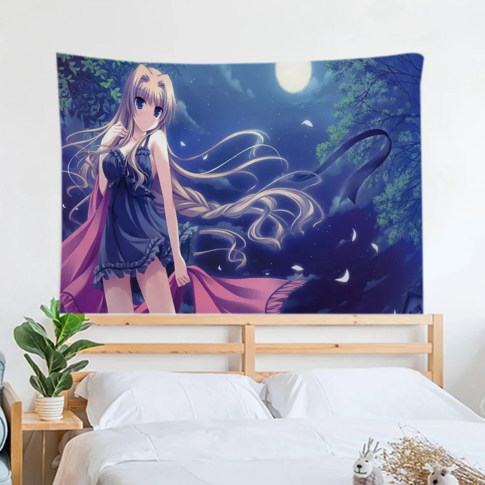 Настенный гобелен в стиле аниме Kizi для декора спальни можно стирать машине