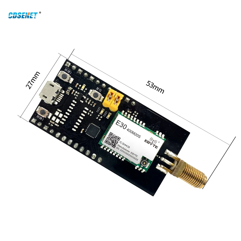 CDSENET USB to TTLTest Board Development Evaluation kit  TXEN control With Rubber Anttenna E30-400MBL-01