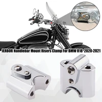 chrome handlebar mount risers clamp for bmw r18 classic r18 2020 2021 motorcycle handle parts