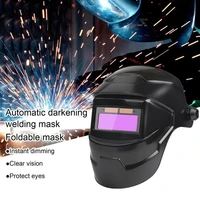 40hot solar powered welding helmet auto darkening lcd clear welding shields1 grinding hood safety gear
