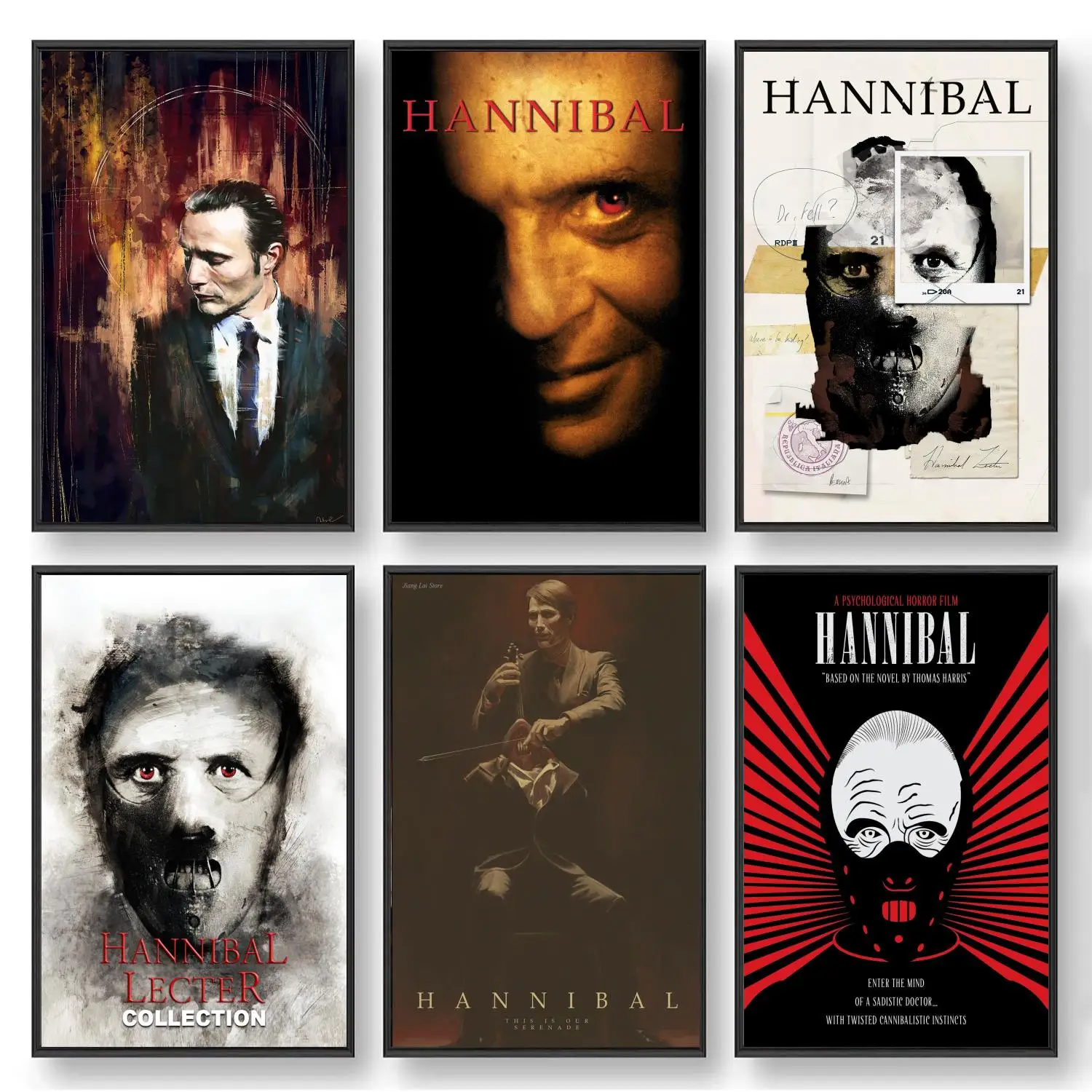 Hannibal lecter плакат декоративной живописи холст настенное Искусство гостиная