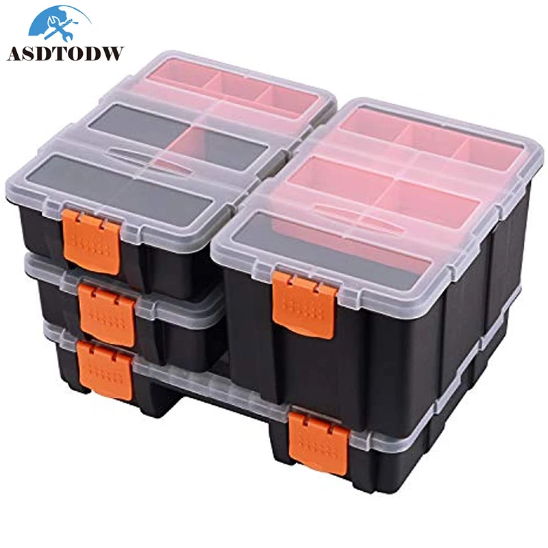 

Органайзеры для инструментов и деталей, универсальное и прочное хранение, Настраиваемые Съемные пластиковые разделители для хранения и пе...