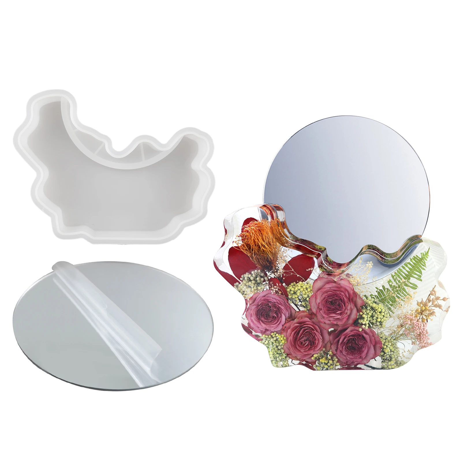 

Зеркальная форма для фотографий, прозрачная эпоксидная форма, рамка, ремесла, сувенир, декор для домашнего стола, гибкая эпоксидная смола