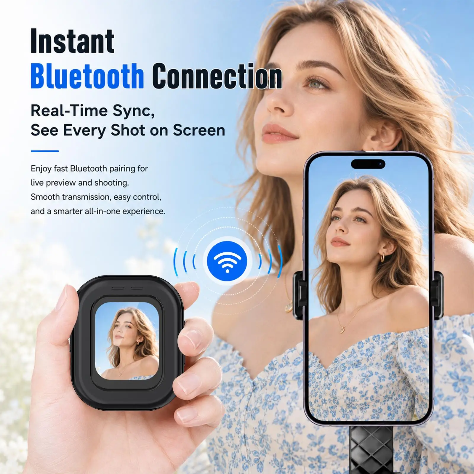 Магнитный монитор PULUZ для селфи и видеоблогов, совместимый с iOS, Android, HarmonyOS, MagicOS для iPhoneSamsungHuawei (art.: 3920dc265c081) - 3920dc265c081