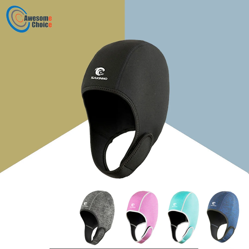 

Неопреновый капюшон для Гидрокостюма 2 мм, капюшон для подводного плавания, ушной чехол для мужчин и женщин, Молодежный слюнявчик, Кепка для ...