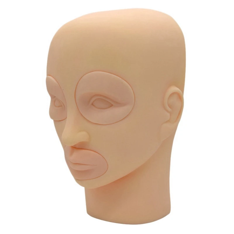 

Tattoo Accessories 3D Silicone Permanent Makeup Tattoo Training Practice Fake Skin Blank Eye Lips Face 2 Eyes + 1 Lip