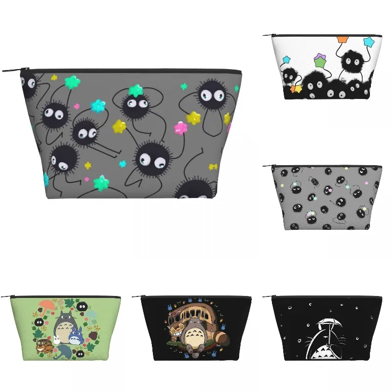 

Модная дорожная Сумочка для туалетных принадлежностей Spirited Away Soot Sprites ghiали, сосед Тоторо, косметический Органайзер, косметический набор дл...