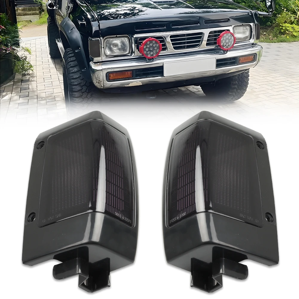 

2 шт. для 1990 1991 1992 1993 1994 Nissan D21 Пикап Передний угловой фонарь Боковой габаритный фонарь Крышка указателя поворота без лампы/розетки