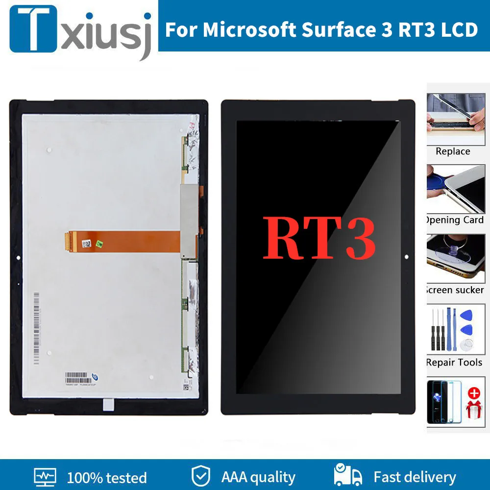 100%   -   Microsoft Surface 3 RT 1645, -       Surface RT3 1657 LCD