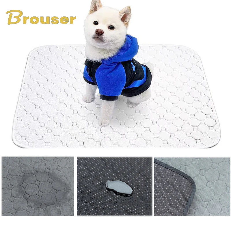 

Washable Dog Pet Diaper Mat Waterproof Reusable Training Pad Urine Absorbent Environment Protect Diaper Mat Dog Car Seat Cover