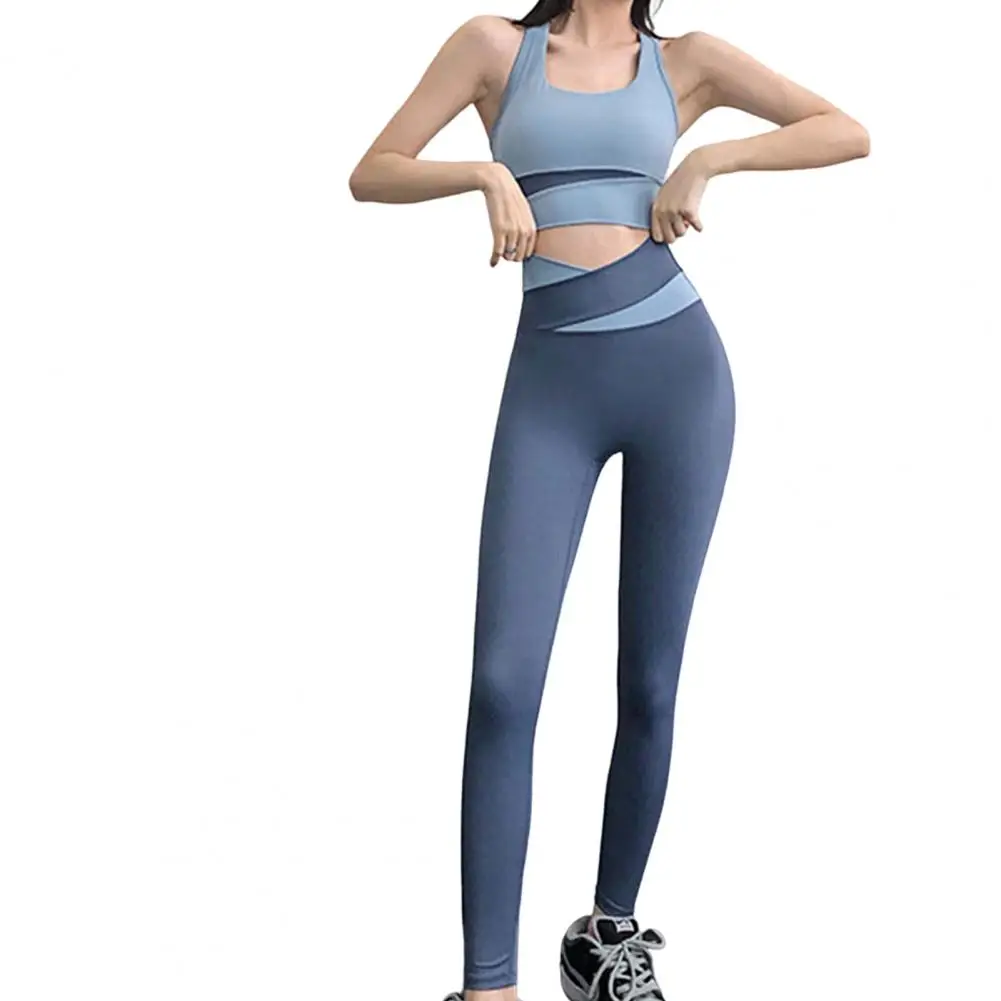 Fitness Suit Slim Fit Sportswear Butt-lifted Tummy Control Yoga Top Pants Set Lady Tracksuit Women Sport Set 2 Pcs/Set