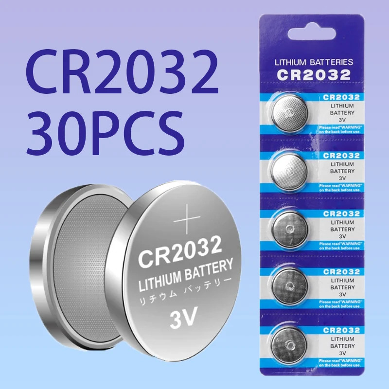 

CR2032 3V Lithuim Cell Button BR2032 DL2032 ECR2032 Li-ion Batteries CR 2032 Cell Electronic Watch Car Coin Batteries Control