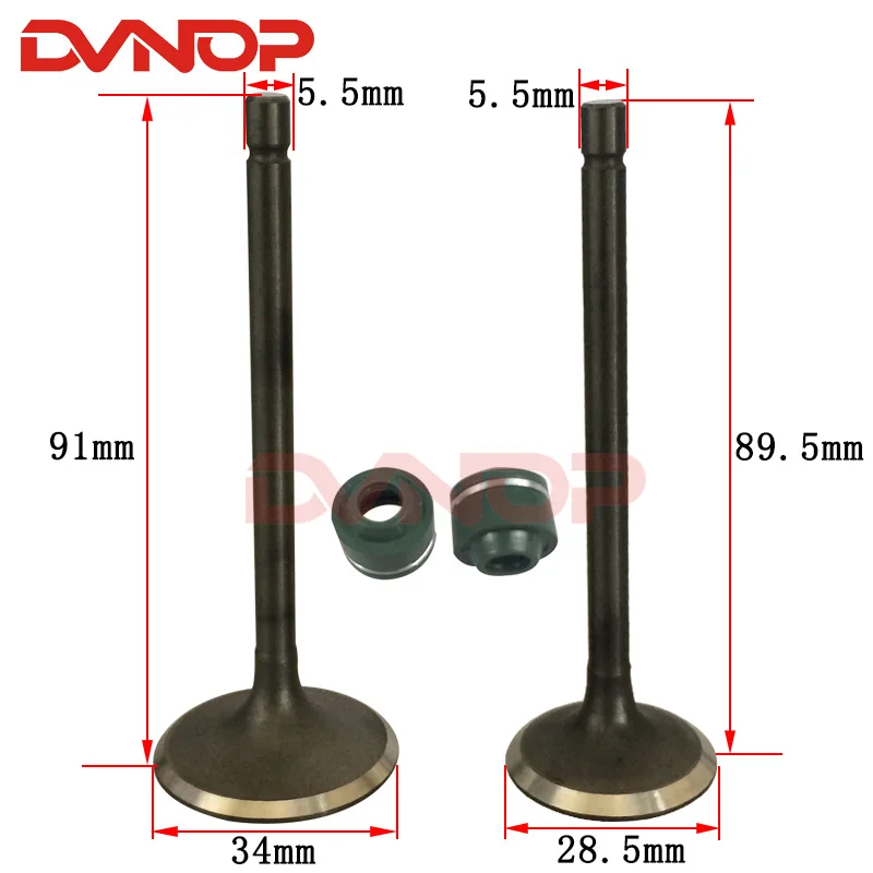 

Клапан двигателя мотоцикла, Впускной Выпускной клапан, сальник для LIFAN ZONGSHEN LONGXIN CG250 250cc Go Cart, кроссовый велосипед, квадроцикл, багги